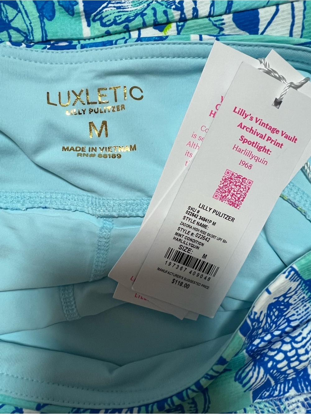 NWT Lilly Pulitzer Zadora High Rise Skort
UPF 50+ Mint Condition Harlillyquin M - Picture 6 of 6